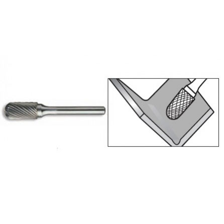 Dental Burs Cylindrical Radius End